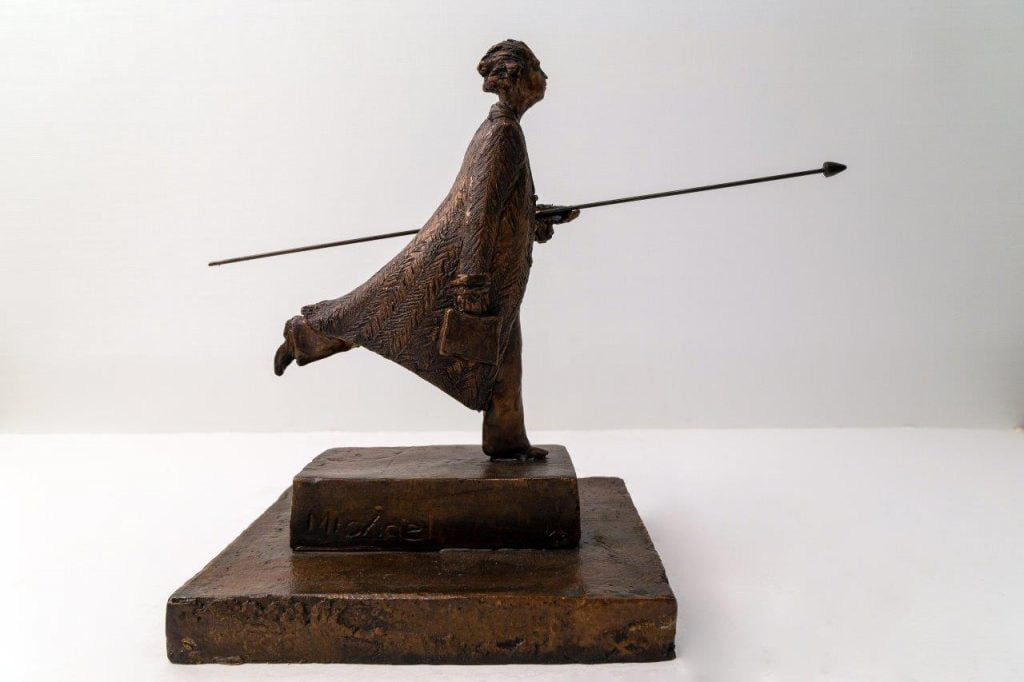 The Dreamer, Bronze Edition of 15, 11.25 x 13.5 x 6.75 inches, by Michael Hermesh