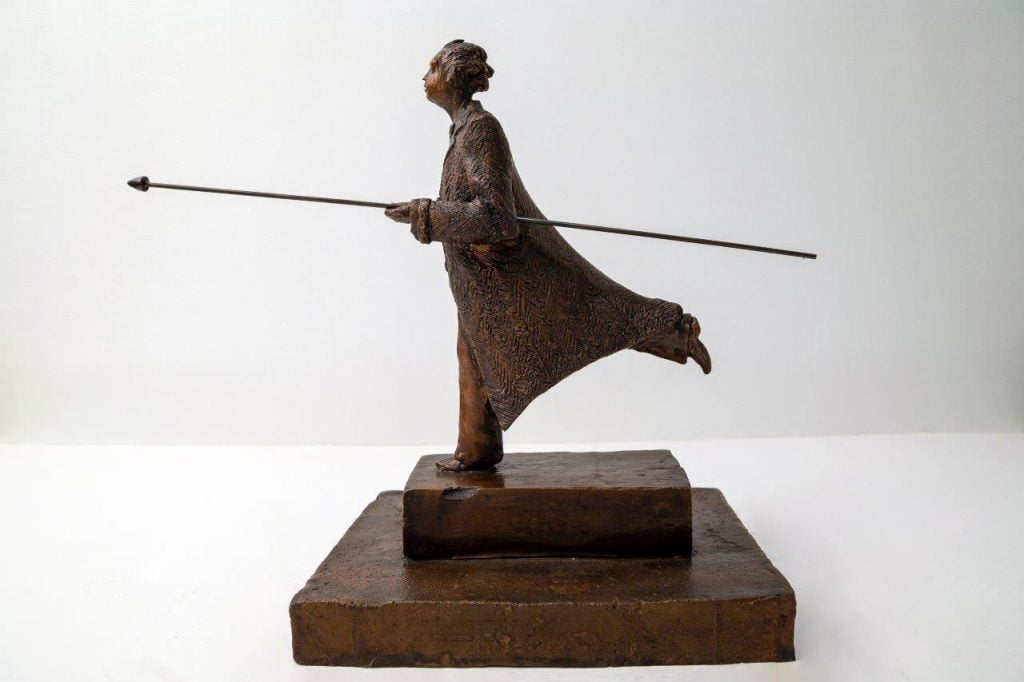The Dreamer, Bronze Edition of 15, 11.25 x 13.5 x 6.75 inches, by Michael Hermesh