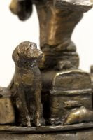Life Without the Ferryman by Michael Hermesh, Bronze, 32 X 11 X 6.5 inches, new bronze releases by Michael Hermesh