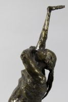 The Scar - Michael Hermesh, Bronze, 19.5 X 9.25 X 5.5 Inches, Ceramic and Bronze Sculpture by Michael Hermesh